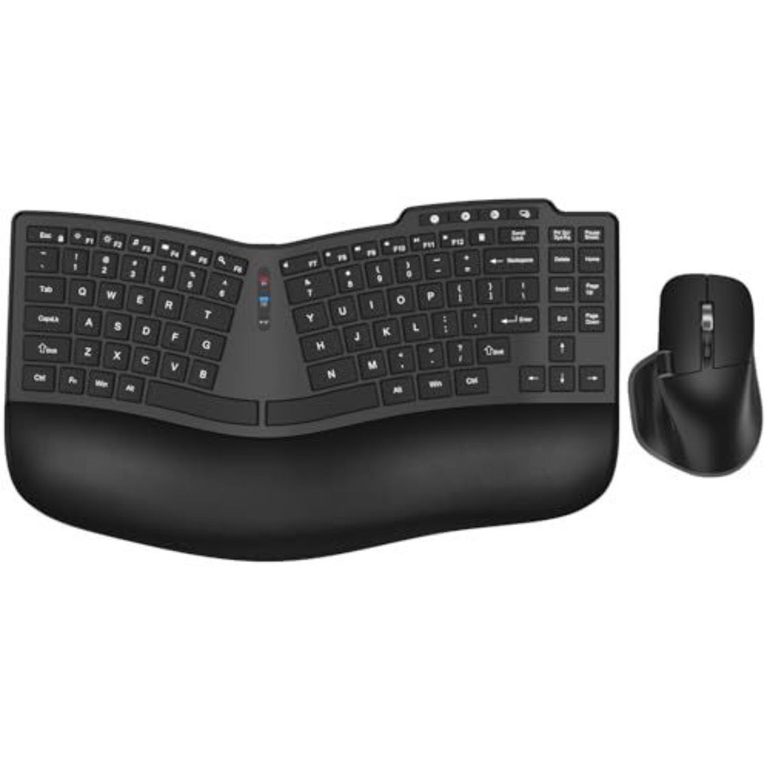 Ergonomic Wireless Keyboard & Mouse Combo | Bluetooth & 2.4G | Multi-Device | Open Box