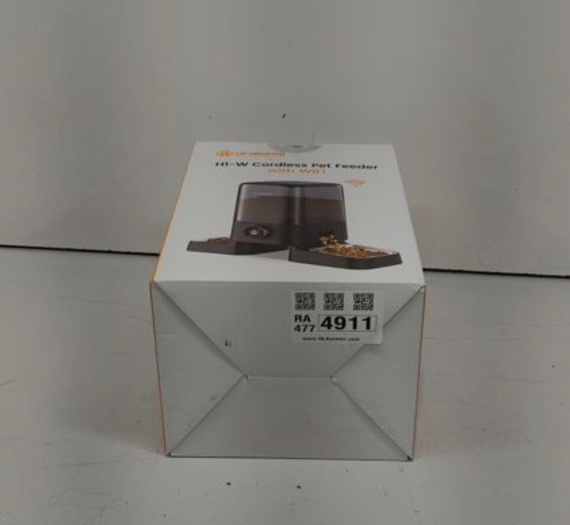 oneisall Cordless 2.4Ghz WiFi Automatic Cat Feeder for 2 Cats