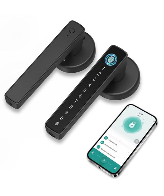 Fingerprint Door Lock Biometric Smart Knob | Keyless Touchscreen Keypad | Open Box